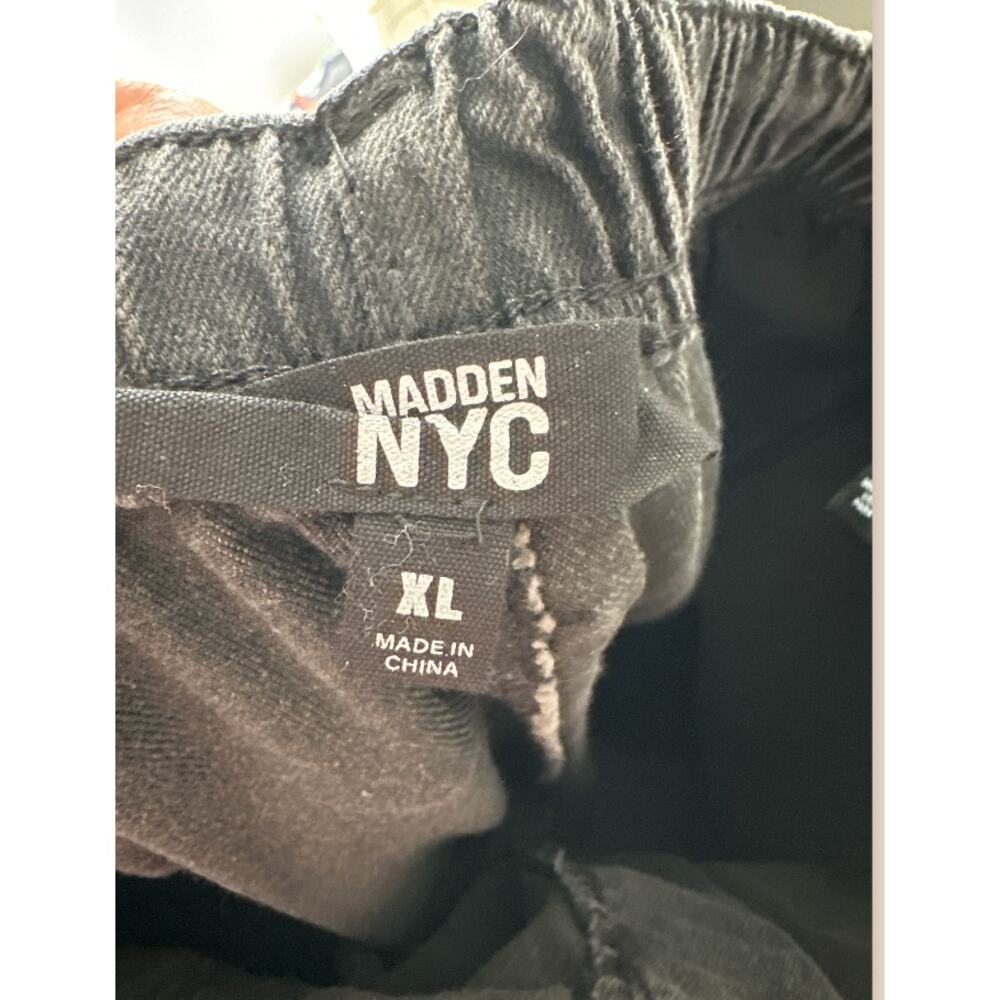 NWT Madden NYC High Rise Skater Jean Cargo Relaxed Fit Women's XL Dark Wash - Picture 5 of 9